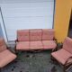 Sofa and 2 rattan armchairs from 1970