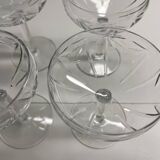 4 verre à Champagne en cristal