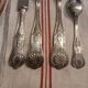 Antique flatware set for 51 place settings