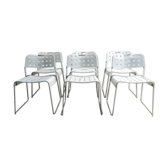 Set de six chaises Rodney Kinsman pour Bieffeplast 1970