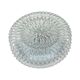 Massive Belgium Vintage Pressed Glass Mid-Century Rosette Ceiling Lamp Wall