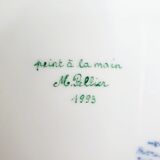 Assiette peinte à la main