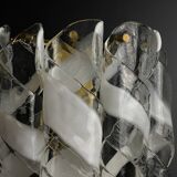 Vintage Murano Torciglioni wall lamp by Avmazzega, Italy, 1970s