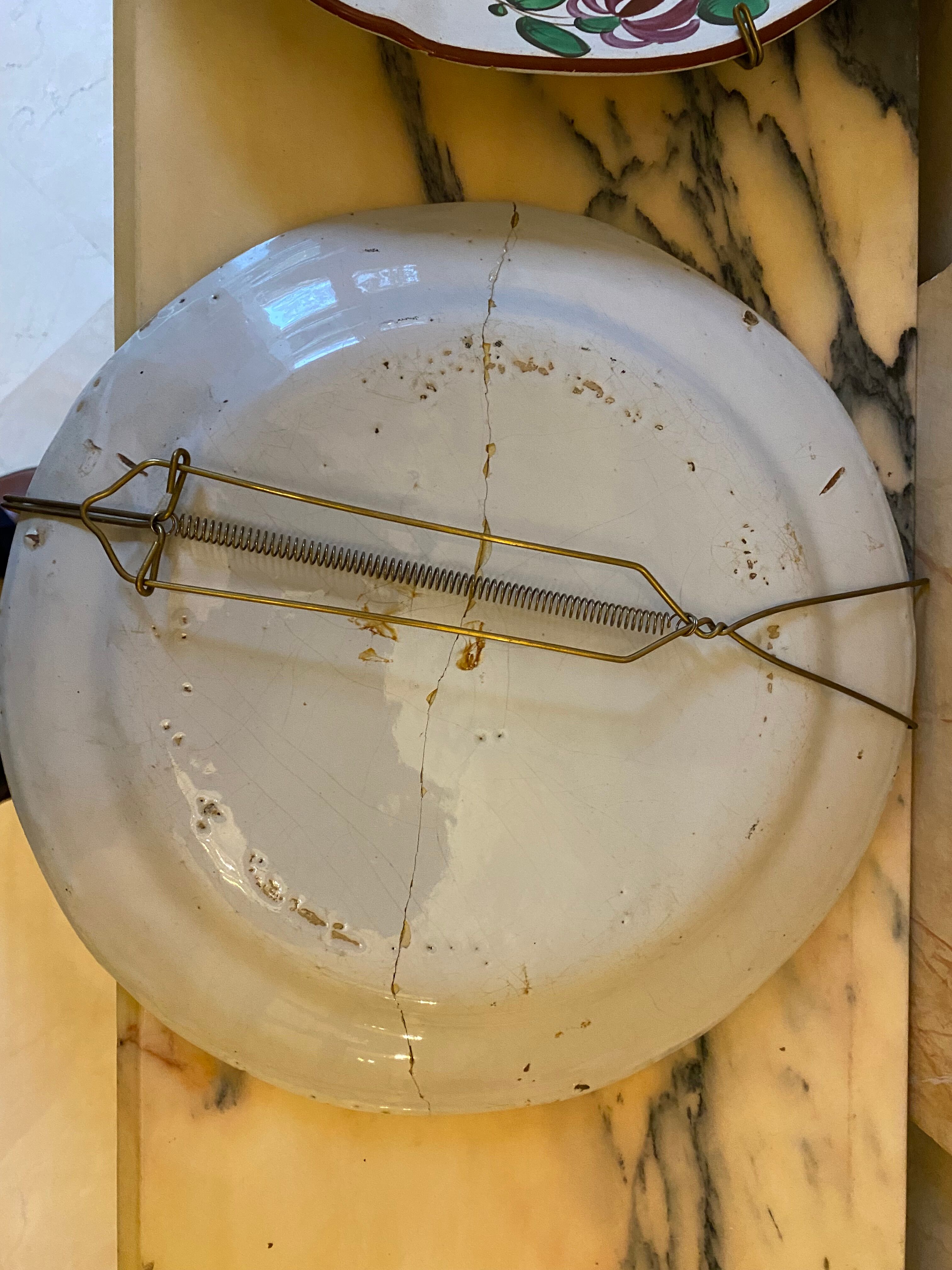 Pair of earthenware dishes