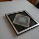Victor vasarely impression offset annees 70 + cadre alu d'epoque