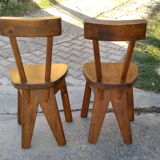 Brutalist style chairs