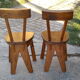 Brutalist style chairs