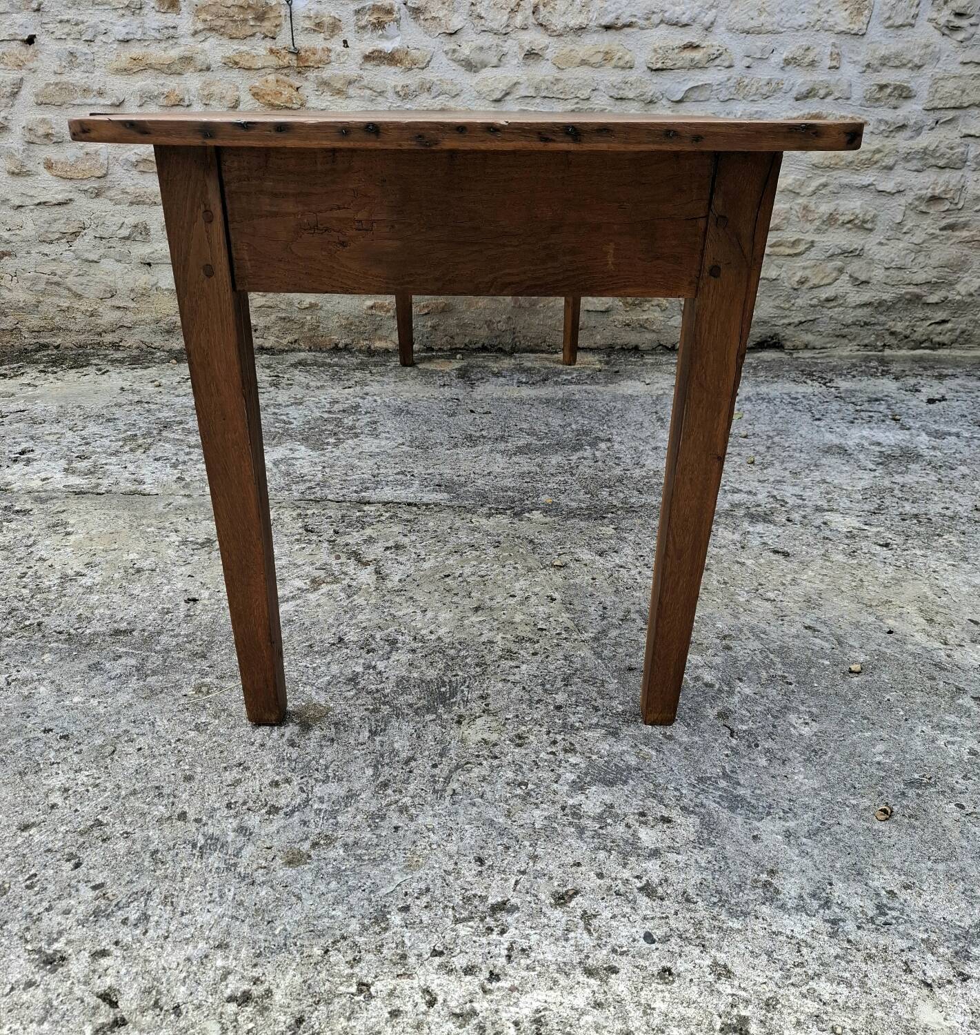 Table de ferme en chêne massif