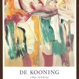 Willem de Kooning exhibition poster