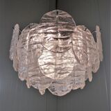 Kalmar candlestick with ice glass discs 1960's