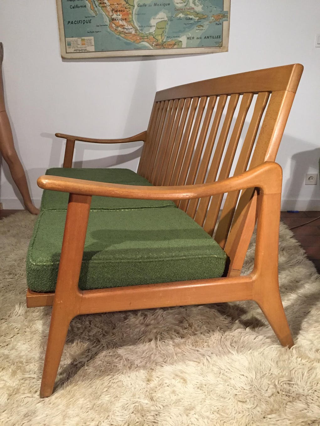 3 seater Scandinavian style bench