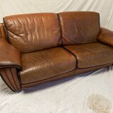 Vintage leather sofa 1980