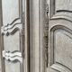 Aero-blasted solid oak wardrobe - Louis XV style