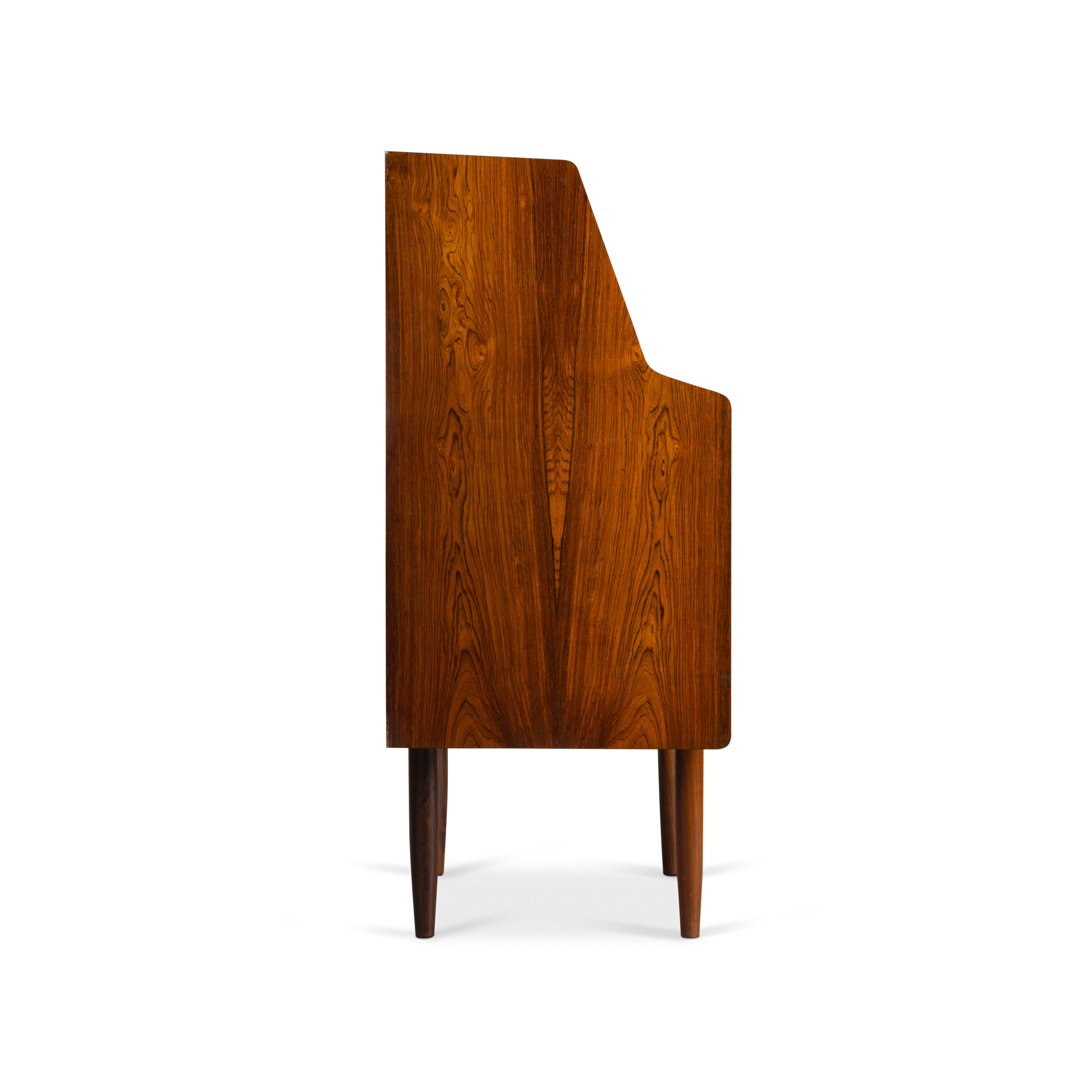 Danish midcentury rosewood secretaire, 1960s