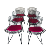 Suite of 6 chairs by Harry Bertoia for Knoll