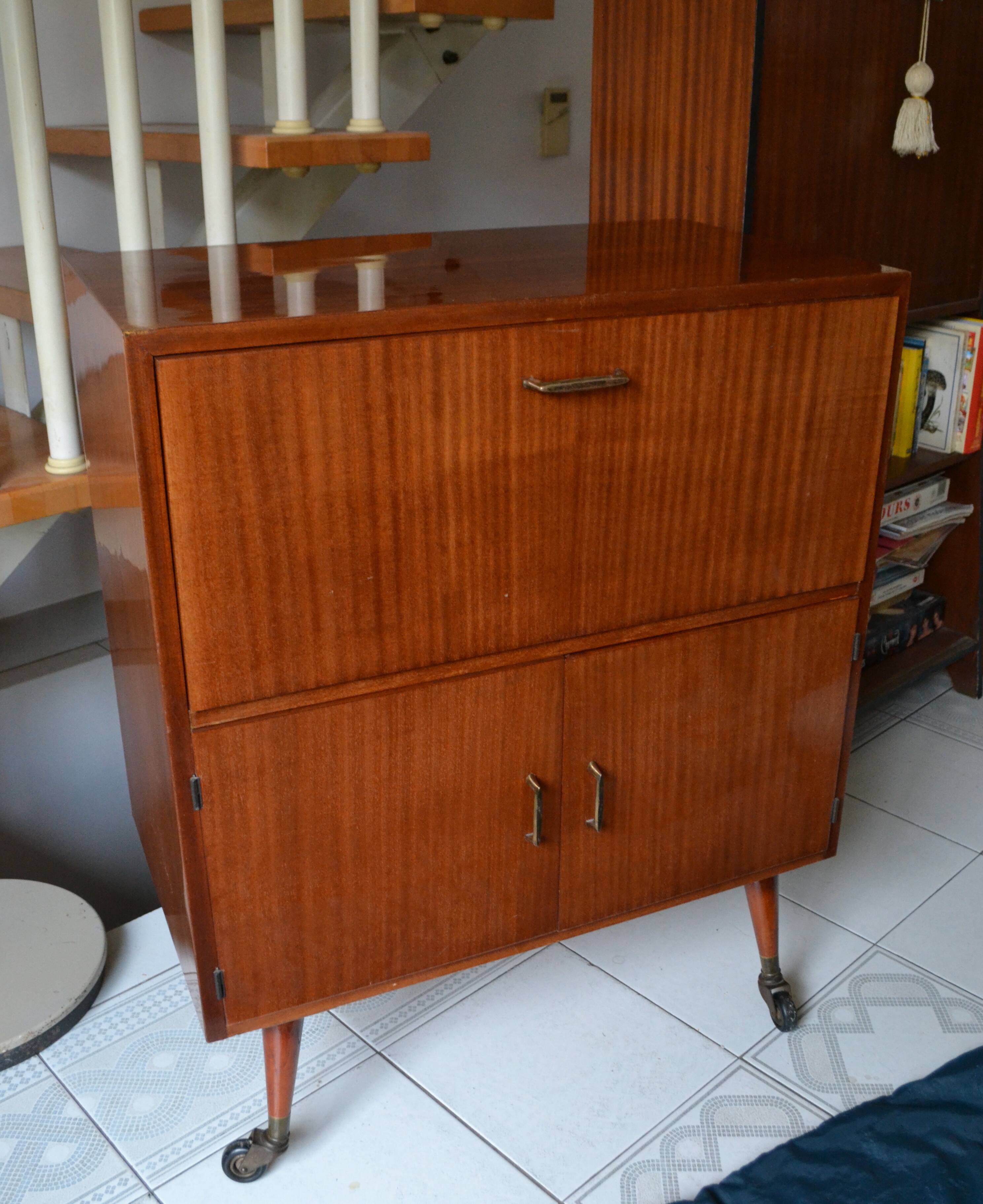 Vintage hifi furniture 60s/70s mahogany