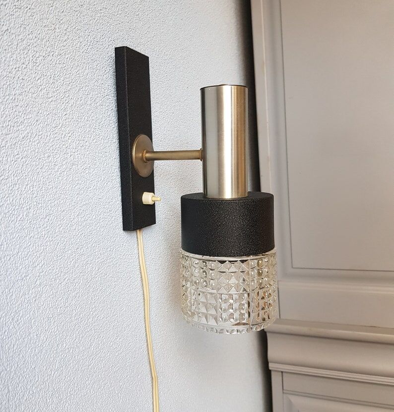 Table lamp tripod vintage Danish design, 1960