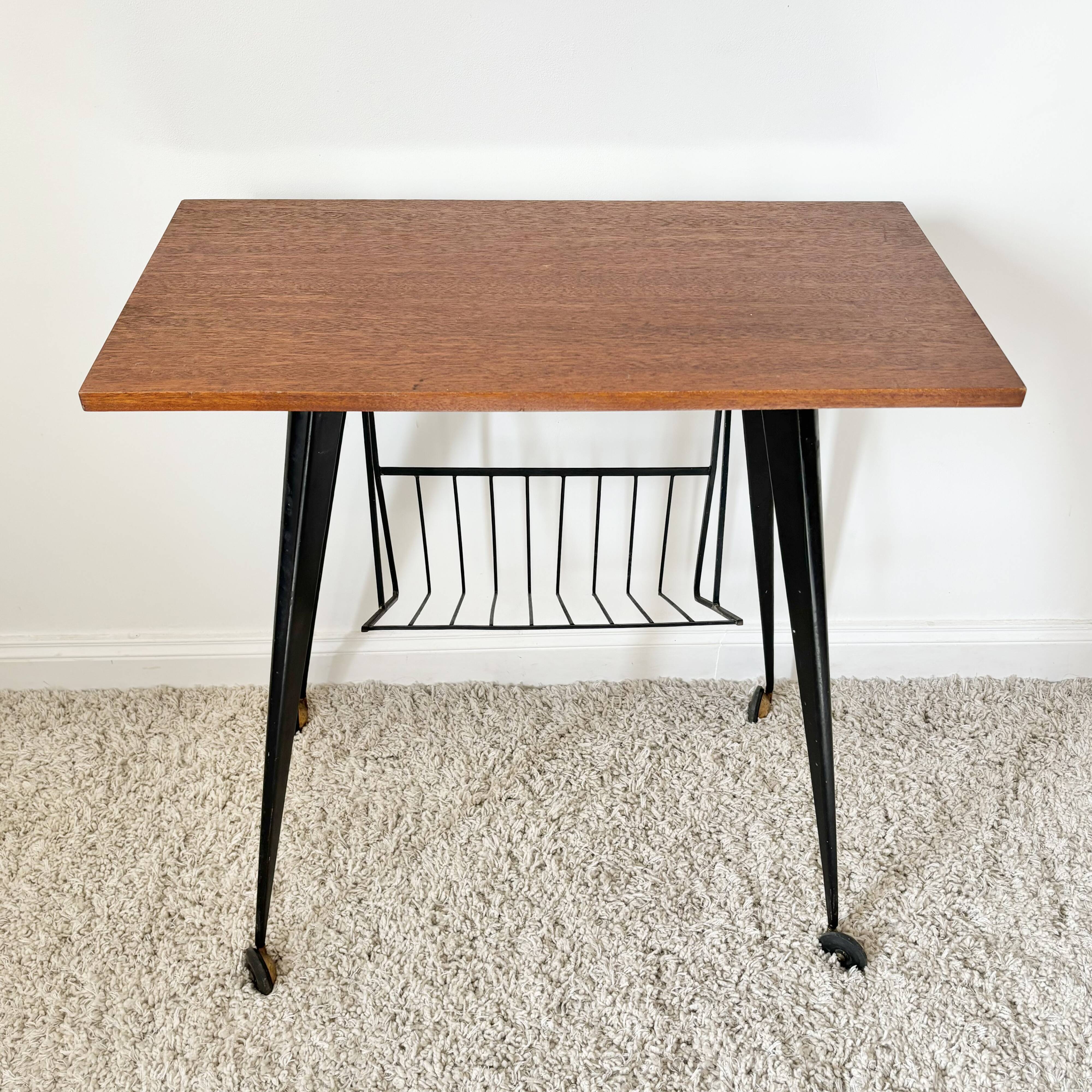 Vintage Console & Rolling Table