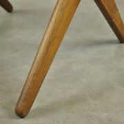 Classic Danish vintage scissor armchair by Arne Hovmand Olsen in OAK, 1960