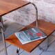 Czech Bauhaus Writing Desk in Walnut and Chrome attributed to Robert Slezak for Slezak Factories, 1940s