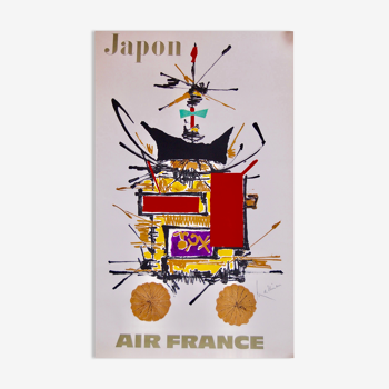 Air France poster by Georges Matthieu Japan