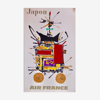 Affiche Air France Georges Matthieu Japon