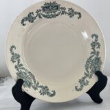 6 hollow plates, service Lutetia - Longchamp, Terre de fer