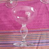 6 crystal champagne coupes