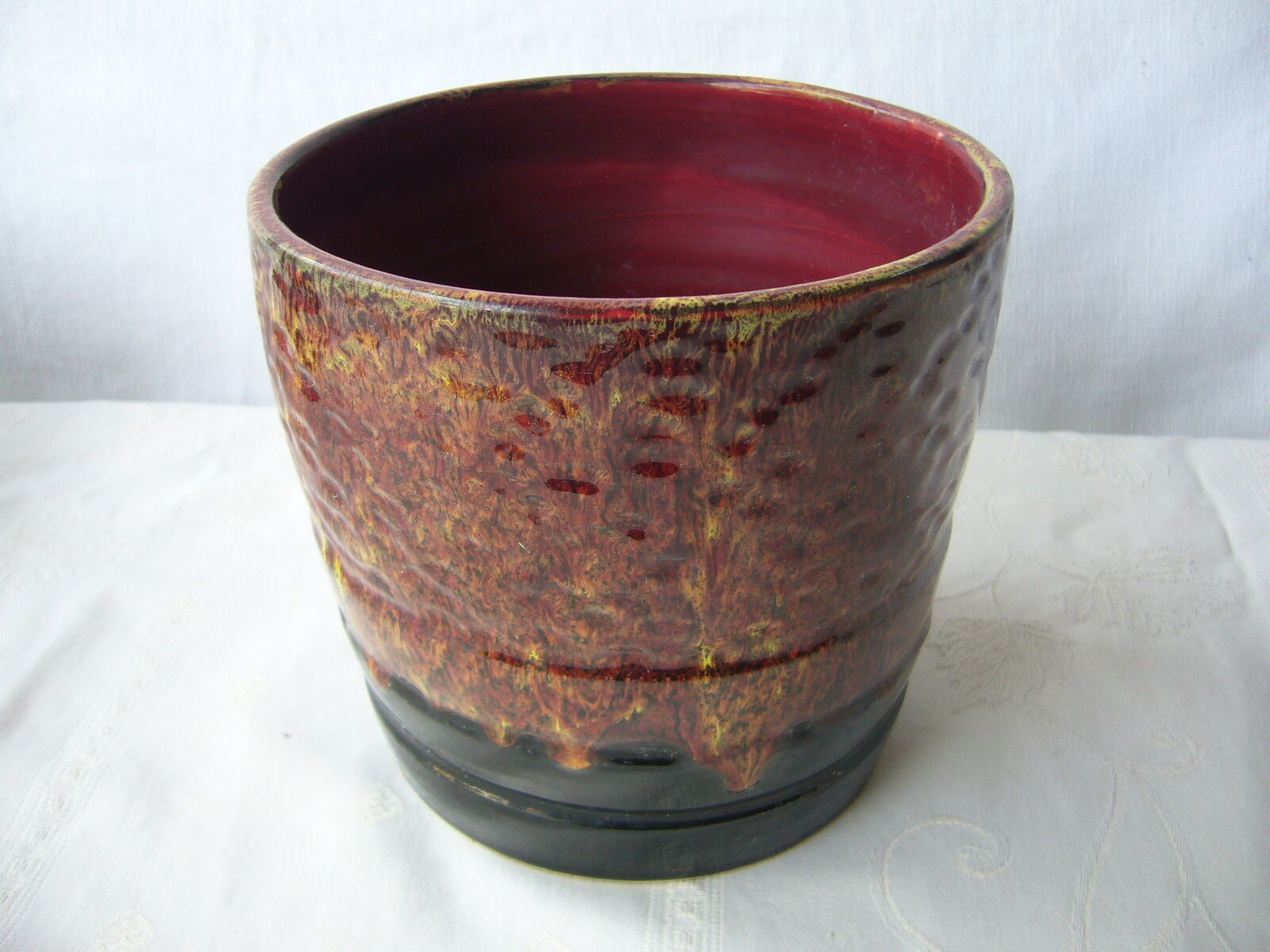 Vintage ceramic pot cover Morvan Petit Masse