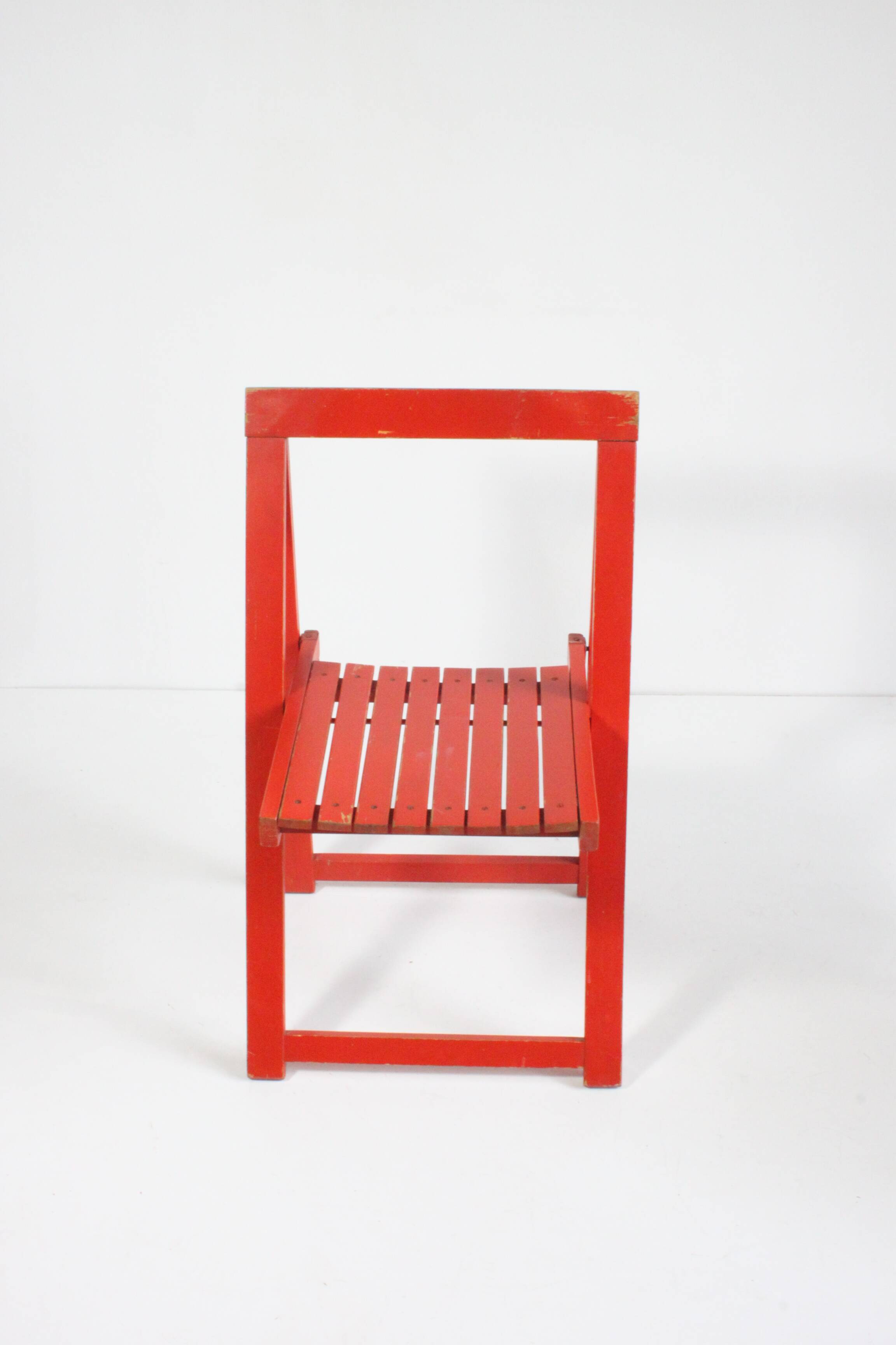 Vintage wooden folding chairs 1960s