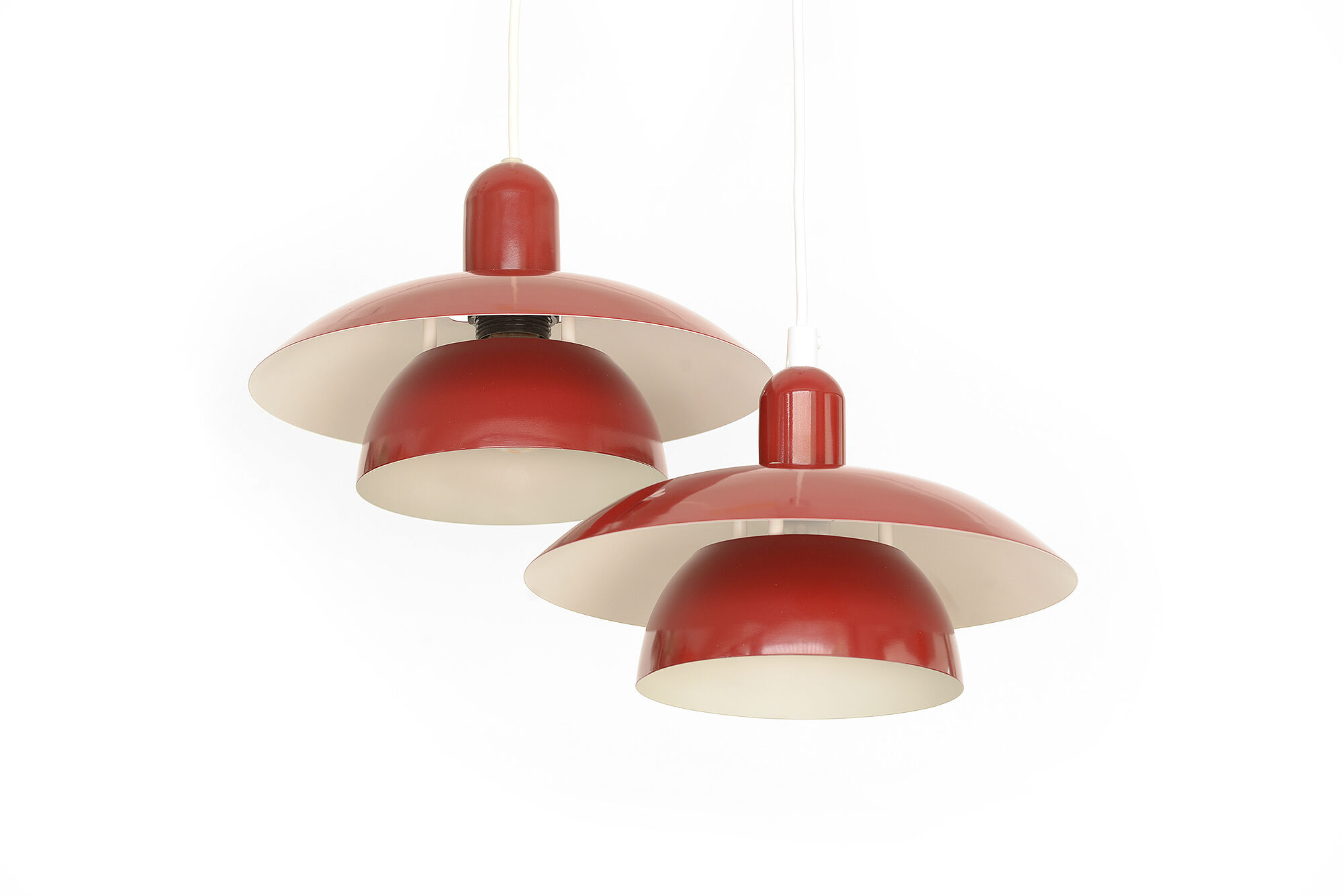 Pair of hanging lamps from Hamalux