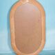 Large vintage pine mirror from the 1970s with craftsmanship.