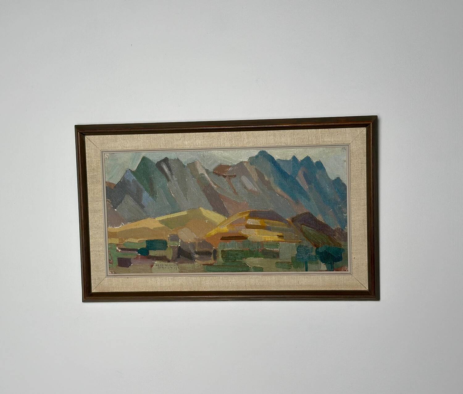 Swedish Oil on Panel – “Spanien” by Arne Bohman