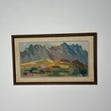 Swedish Oil on Panel – “Spanien” by Arne Bohman