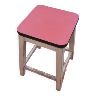 Wood and formica kitchen stool