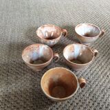 Set of 5 cups in sandstone