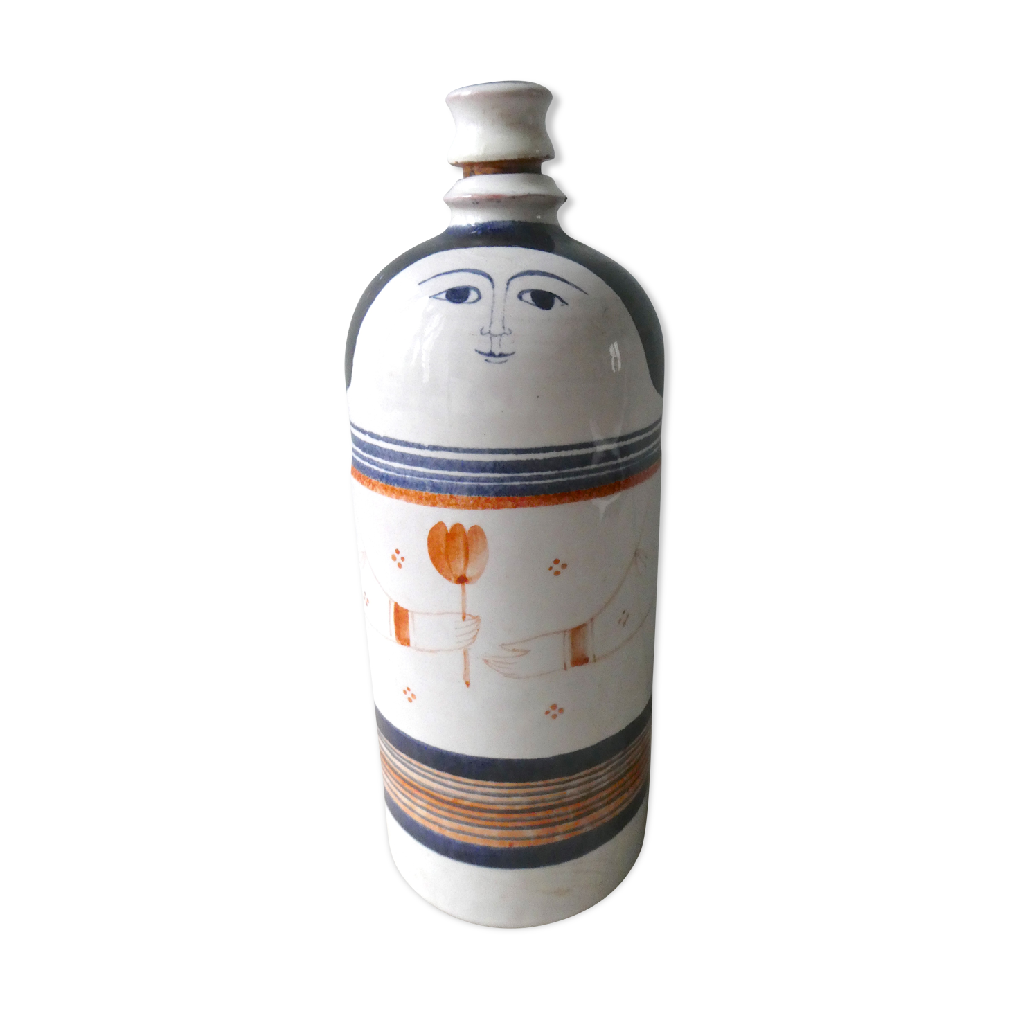 Bottle ceramic of Claude and Slavik Palley, 70 years