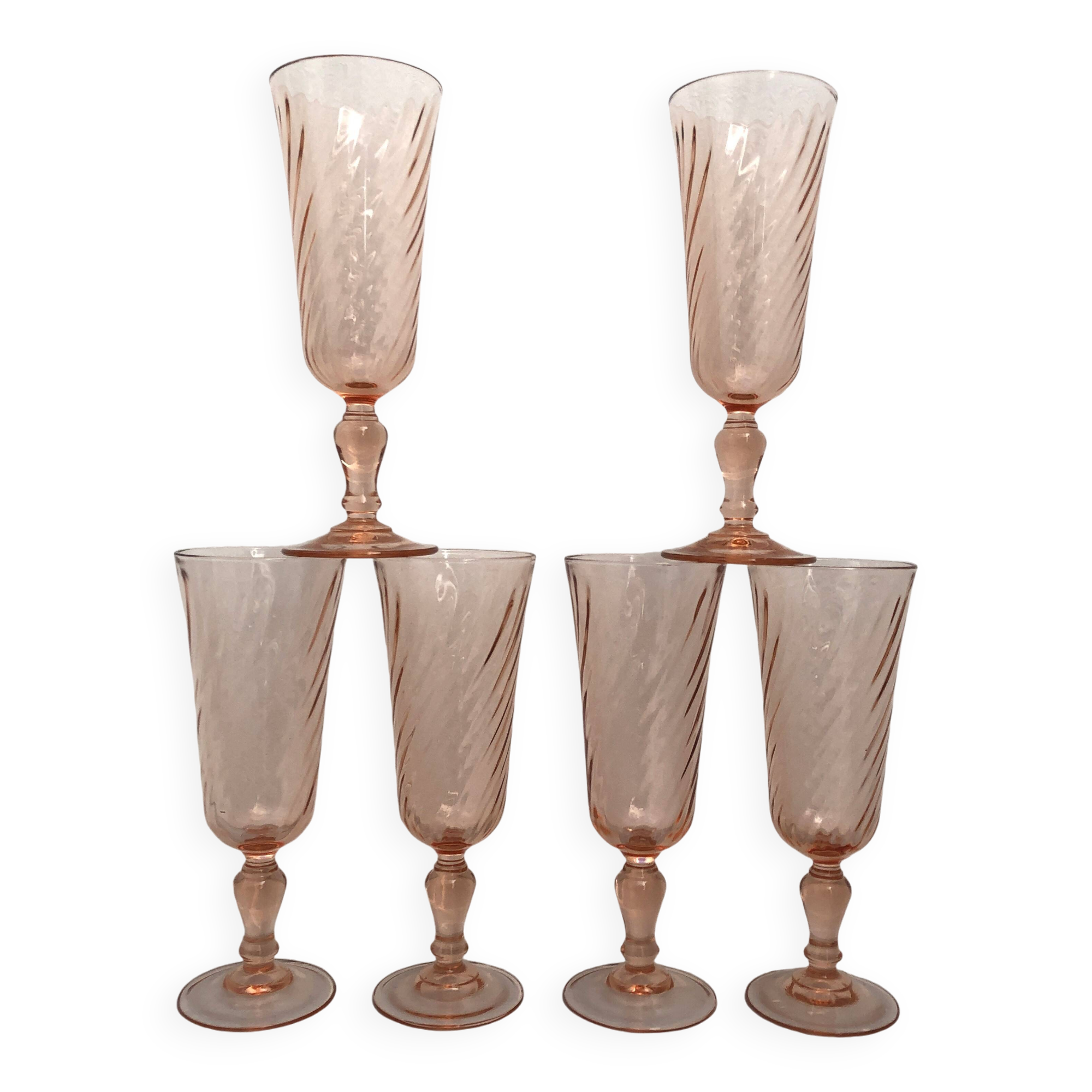 Rosaline champagne flutes