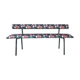 Banc tapissé type écolier
