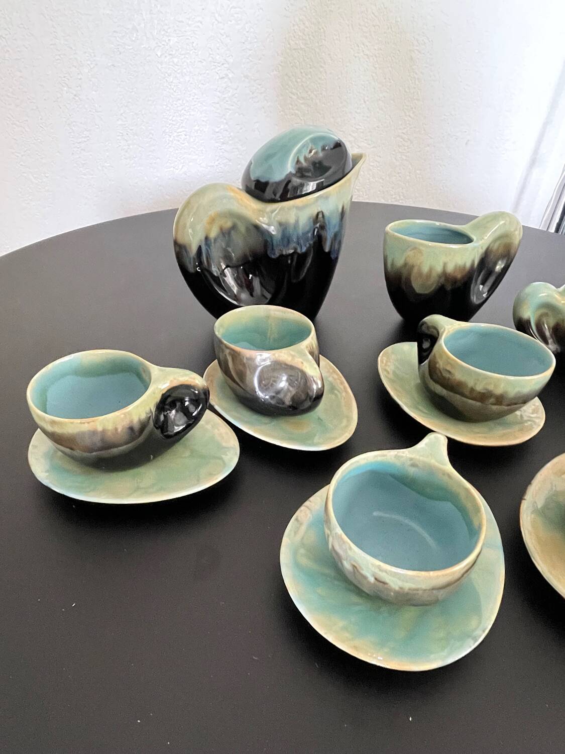 Vallauris ceramic coffee service from the 60s