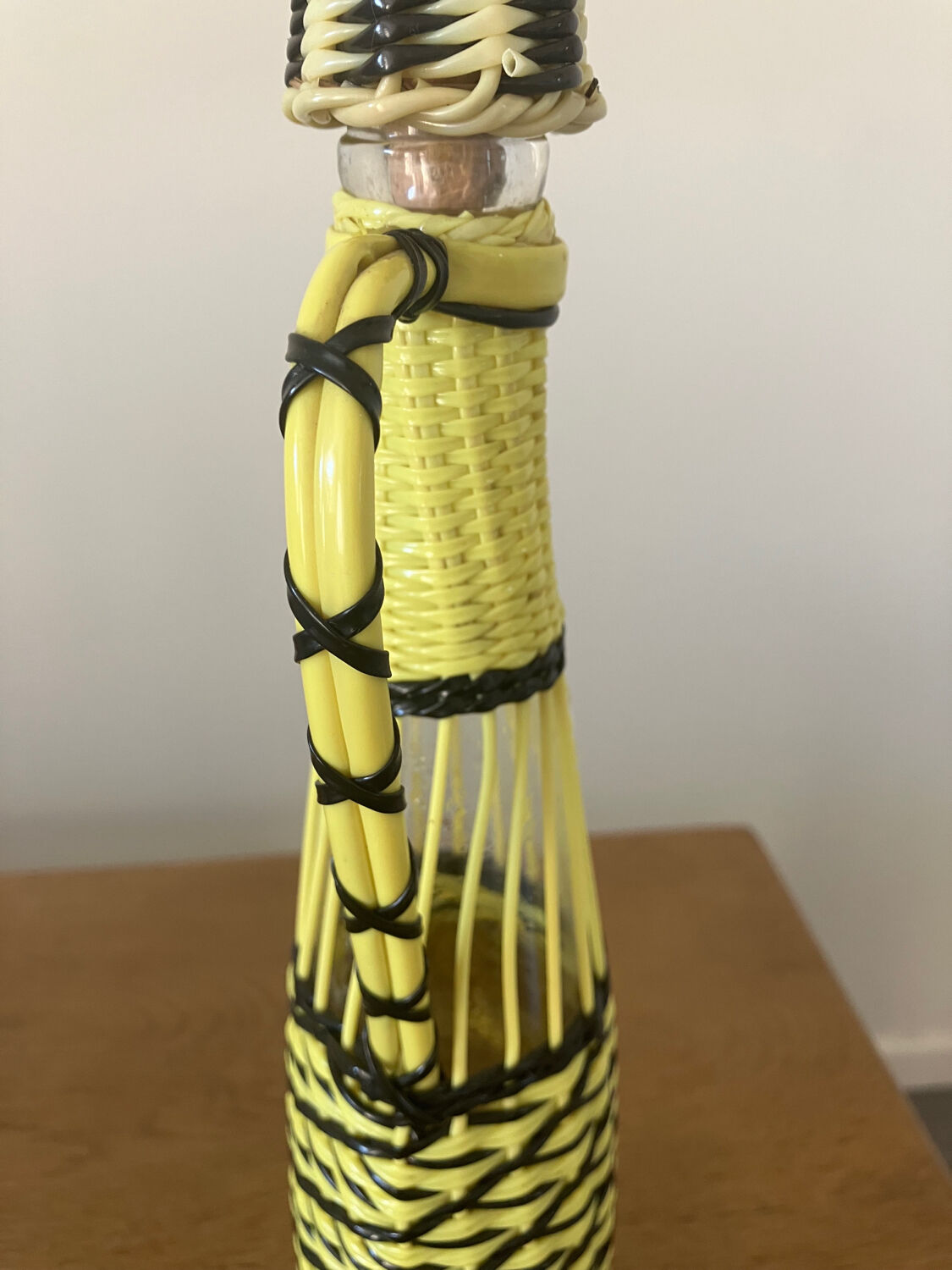 Vintage scoubidou decanter