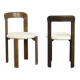 Set of 2 solid beech chairs by Bruno Rey Switzerland 1971
