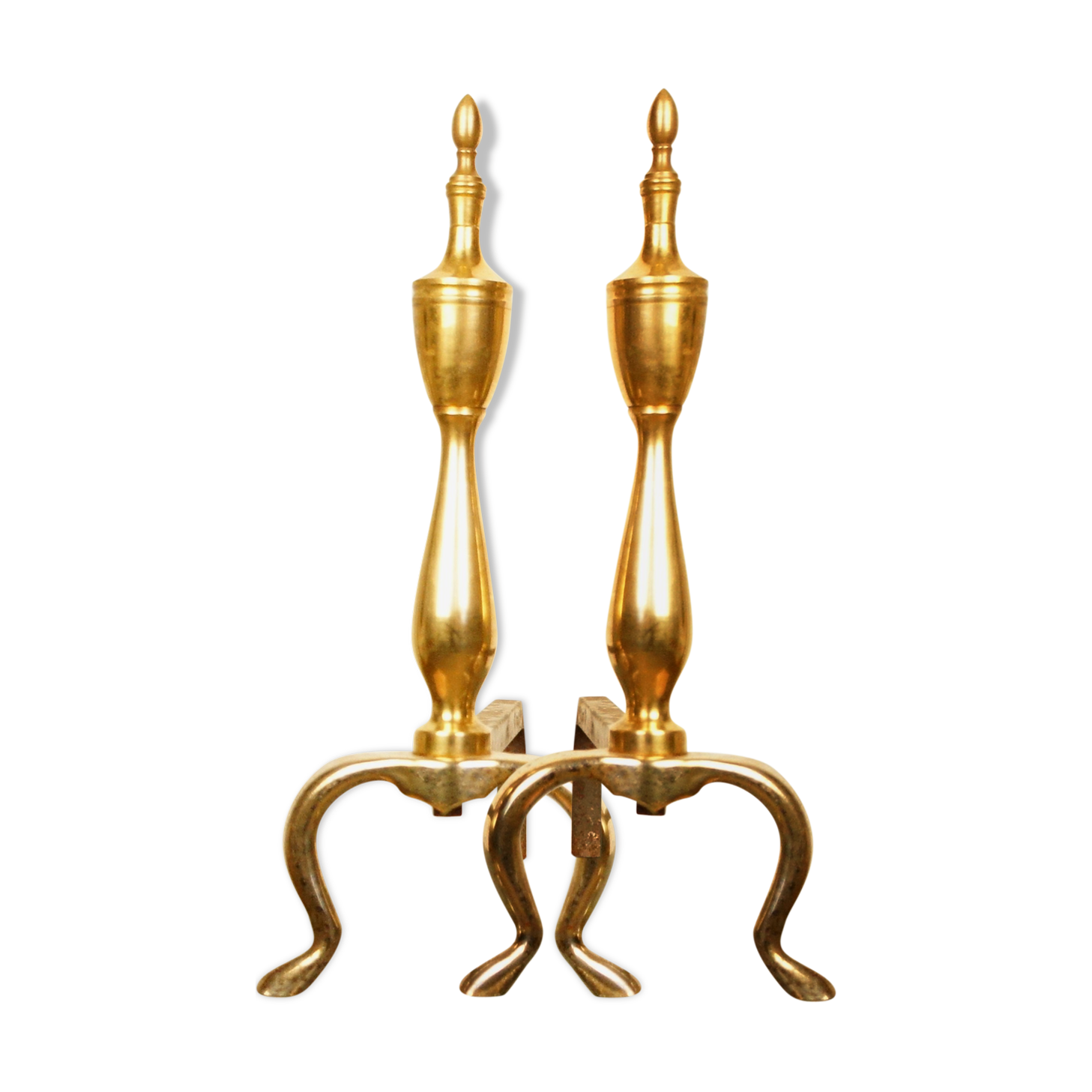 Pair of gilded metal channels