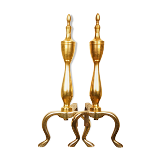 Pair of gilded metal channels