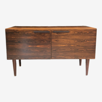 Low scandinavian rosewood sideboard by ib kofod larsen