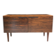 Low scandinavian rosewood sideboard by ib kofod larsen