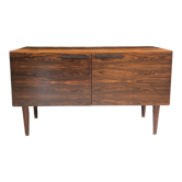 Low scandinavian rosewood sideboard by ib kofod larsen
