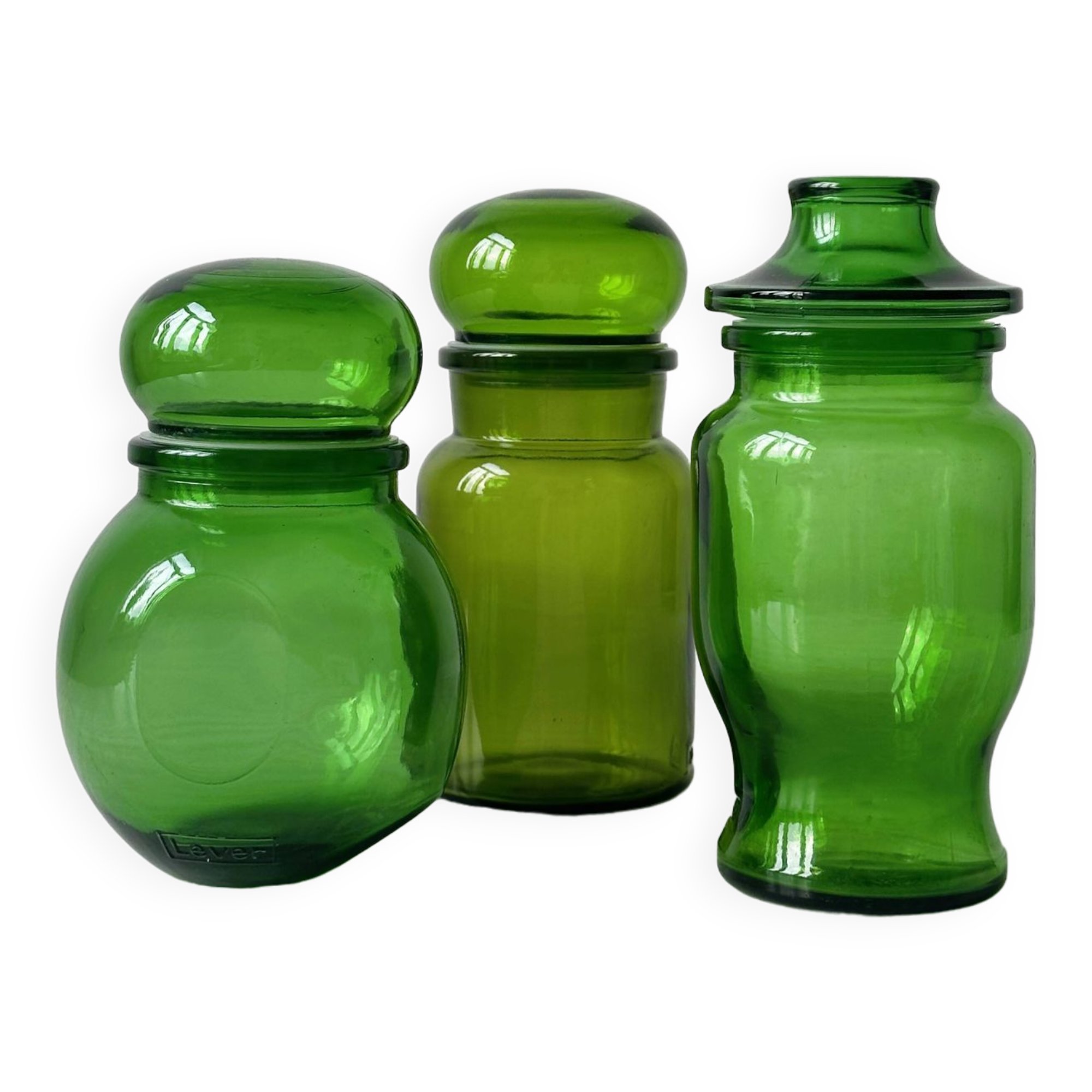 Lot of apothecary jars, good condition.