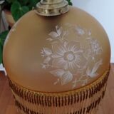 Art Deco suspension. with floral motifs & pearls