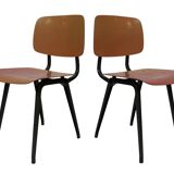 Vintage set of 4x Friso Kramer Revolt chairs Ahrend de Cirkel dutch design